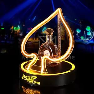 Único LED Loop Design exclusivo Champagne Display club/Night Club VIP Wine display stand Botella Presentador Glorificado - Product Image 2