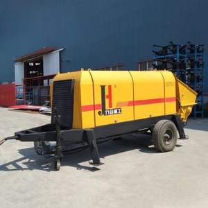 Bomba de Cemento Hidráulica con Control Remoto de 60 m³/h, Bomba de Remolque para Hormigón, Producto de Fábrica JIUHE, para Uso en Construcción - Product Image 1