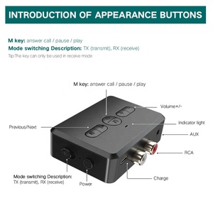 Récepteur audio <span class=keywords><strong>Bluetooth</strong></span> 2 en 1RCA 3.5mm Aux Dongle Audio Aux Car <span class=keywords><strong>Hifi</strong></span> <span class=keywords><strong>bluetooth</strong></span> Receiver Transmitter - Product Image 4