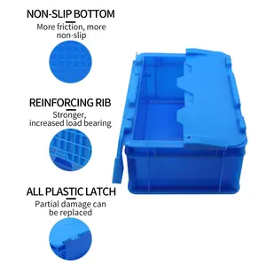 Zntb003 hậu cần phân phối Stackable Hộp nhựa lưu trữ container