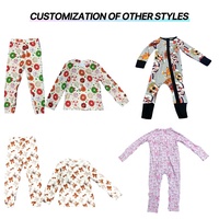 Pyjama en bambou KR RTS pour bébé, combinaison confortable en bambou à 95 % avec fermeture éclair à manches longues, adorable combinaison pour nouveau-né