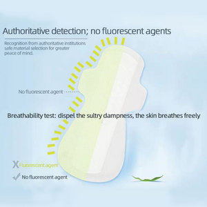Vente en gros de serviettes hygiéniques menstruelles en coton biologique ultra-mince super absorbant avec marque privée <span class=keywords><strong>pour</strong></span> hommes et femmes - Product Image 2