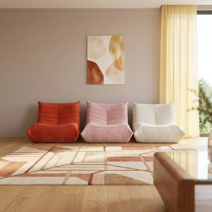 Fauteuil de style <span class=keywords><strong>Togo</strong></span> à aspiration directe d'usine - Fauteuil lounge couleur crème pour petits espaces - Ensembles de salon - Product Image 1