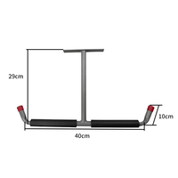 Support de plafond pour garage à double bras en métal, fixation par vis, pour étagères suspendues et objets longs en bois