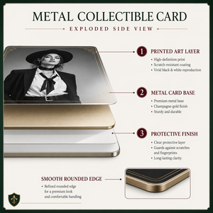 Carte de collection en métal 3D personnalisée sur le thème du vieux théâtre, carte d'art scénique vintage, médaille souvenir en métal or et argent, cadeau pour les acteurs - Product Image 4