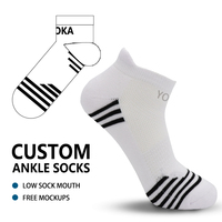 Chaussettes de course personnalisées en gros avec logo pour homme, chaussettes courtes en coton invisibles, chaussettes de sport unisexes pour homme