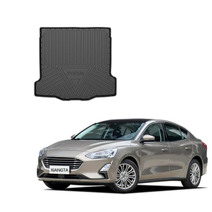 Tapis de coffre arrière de voiture étanche pour <span class=keywords><strong>Ford</strong></span> <span class=keywords><strong>FOCUS</strong></span> Saloon 2019-2020 tapis de voiture Tpe matériau TPE de haute qualité tapis de voiture - Product Image 1