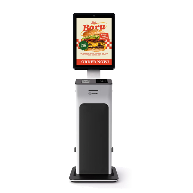 24-inch Touch Screen Self-Service Order Kiosk with Multi-Payment and Receipt Printer