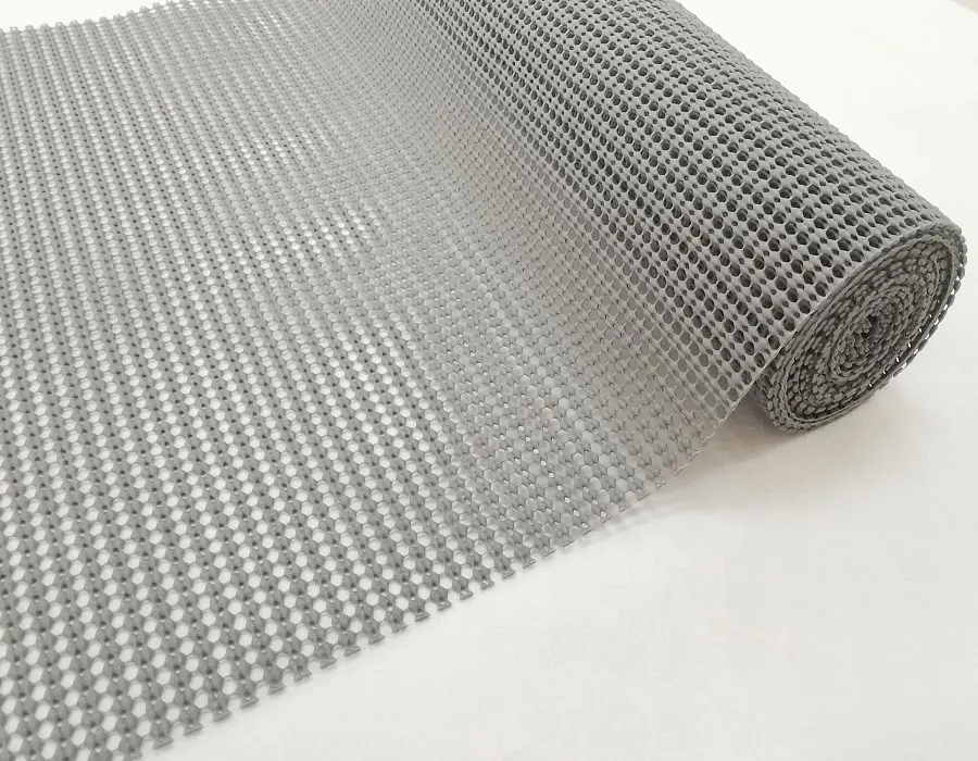 pvc foam mat anti-slip mat with grid hollow net backing/grid pvc anti-slip mat