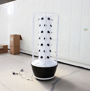 Système de culture hydroponique et aéroponique vertical d'intérieur avec pompe pour la culture de légumes - Product Image 1