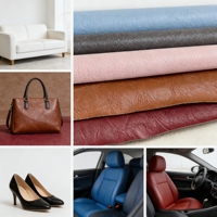 Kulit Sintetis PVC Premium Gulungan Tahan Air Awet Bermotif untuk Furnitur Interior Mobil Tas Ukuran Lebar Warna Sesuai Pesanan Tersedia