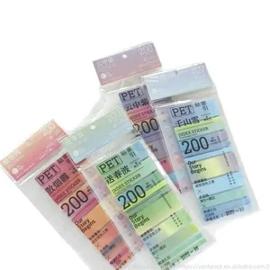 Adesivi colorati con etichette all'ingrosso degli studenti con indice autoadesivo Morandi Memo Pad e adesivi con segnalibro per studenti - Product Image 5