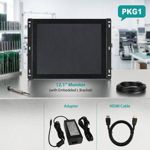 จอภาพ OEM ที่ทนทาน จอภาพความละเอียดสูง จอภาพระดับมืออาชีพ พร้อมขายึดสำหรับติดตั้งบนแผง - Product Image 1