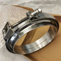 Collier de serrage en V 3 pouces en acier inoxydable 304, kits de brides à dégagement rapide pour voitures