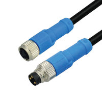 Conector Circular Impermeable Hembra M5 M12 M8 para PCB con Conector de Sensor Din Métrico de 3 Pines y 2 Pines, Conectores Métricos M8