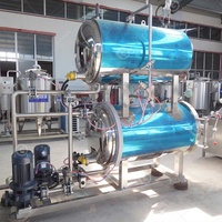 Industri Horizontal 500l Double autoklaf semprotan air Retort Canner jamur alat sterilisasi mesin untuk Jam