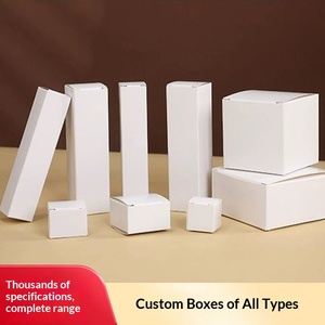 2000+ In Stock Rectangular White Foldable Cardboard <b>Boxes</b> for Cosmetics & Valentine Gifts - Product Image 4