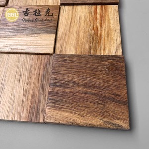 3D Surface <strong>3x3</strong> Huge Square Shape Wood Mosaic <strong>Tiles</strong> for Interior Luxury Design Bedroom Wall Kitchen Wall Decoration - Product Image 6