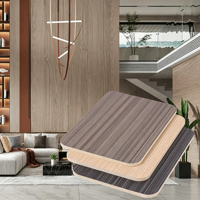 Panneaux muraux en PVC imitation bois de bambou-charbon, modernes, imperméables, insonorisants, décoratifs, pour hôtels, vente en gros d'usine