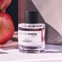 Flacons de Parfum Cylindriques en Verre Vides à Sertir 30ml/50ml/100ml de Luxe Personnalisés avec Couvercle Doré/Argenté et Diffuseur en Bois Poli, Marquage Sérigraphique