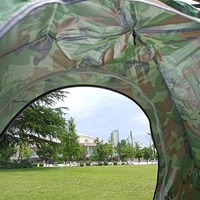 Tente de camping 1 personne entièrement automatique, trois saisons, une chambre, camouflage, imperméable, anti-moustiques, double couche, 1,5 kg