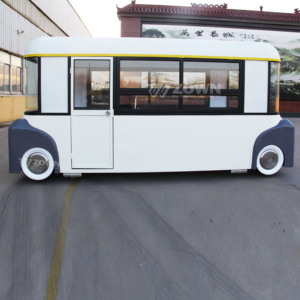 Eye-Catching Fiberglass Mobile Food Unit Compact Food Vendor Charming Food <b>Cart</b> <b>Wheels</b> Mini Food Truck Burger Ice Snack Food - Product Image 1