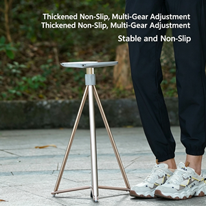 Adjustable <b>Walking</b> <b>Stick</b> With Tripod Base Silver Rose Gold Black Colors Lightweight Support For Mobility Assistance - Product Image 3