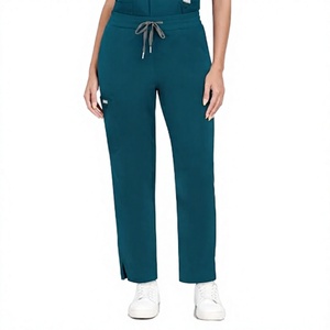 Tenues médicales unisexes à marque privée, combinaison à poches cargo, pantalon large confortable pour hôpital et clinique vétérinaire, tricotée en une pièce pour le personnel infirmier - Product Image 4