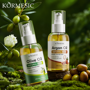 KORMESIC - Aceite Capilar de Argán y Oliva de 100 ml, Tratamiento Natural para el Cabello, Brillo, Hidratación, Suavidad y Nutrición para Cabello Dañado - Product Image 1