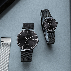 Montre à quartz HALEI neuve et originale pour homme, étanche 3 ATM, en acier inoxydable, mouvement japonais, vente en gros - Product Image 6