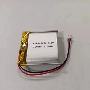Batería de Iones de Litio de Alto Voltaje 803030 700mAh 3.8V, Fabricante OEM para Juguetes, Suministro Directo de Polímero - Product Image 1
