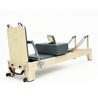 Machine de Pilates Reformer en bois BODI Fitness - Équipement de gym écologique, durable, multifonctionnel, réglable et sûr avec garantie de 2 ans