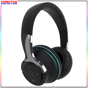 <span class=keywords><strong>Casque</strong></span> <span class=keywords><strong>Bluetooth</strong></span> 5.1 Stéréo à Basses Puissantes Circum-auriculaire <span class=keywords><strong>avec</strong></span> Lumière Respirante pour Gaming et Sport - Product Image 1