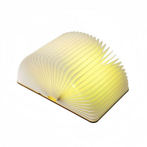 Lampe pliable magnétique en bois, trois couleurs, créative, ambiance chambre à coucher, anniversaire, lampe de chevet sans fil, USB - Product Image 4