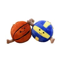 Fabricant Vente en gros Logo personnalisé Porte-clés en peluche Sac à dos pendentif Badminton Baseball Tennis de table Football Basketball Jouets