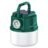 Lampu Camping Surya Multifungsi LED, Lampu Camping Outdoor dengan Pengisian Daya USB, Lampu Outdoor Natal
