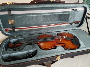 Đàn violin MiaoSenGuang STDN206 cấp nhập môn, bề mặt mờ, mặt gỗ vân sam và lưng gỗ maple - Product Image 5