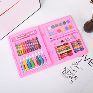Set di pennelli per bambini 68 pezzi <span class=keywords><strong>pastelli</strong></span> ad acquerello <span class=keywords><strong>con</strong></span> matita colorata da disegno a matita regalo di festa - Product Image 3