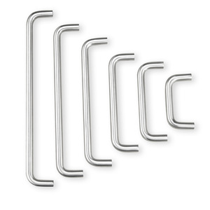 Stainless Steel U Shaped Cabinet Handles Bar Minimalist Design Antirust Brushed Surface For Drawer Wardrobe Door - Product Image 2