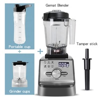Blender multifonctionnel 3 en 1 pour la cuisine, mixeur sur socle, presse-agrumes, moulin à épices, capacité de 2 L, blender pour écraser la glace