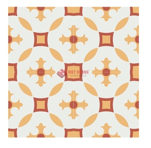 Baldosa de Cemento Encaustic con Diseño Clásico de Tablero de Ajedrez, 200x200mm, Dos Tonos, para Pisos de Concreto, Exportación Global B2B, Mejor Oferta - Product Image 1