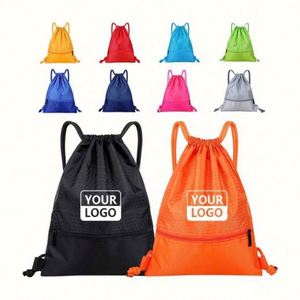 <b>Backpack</b> <b>Drawstring</b> Mesh Tote Mesh <b>Backpack</b> With <b>Drawstring</b> Closure Net Mesh <b>Drawstring</b> <b>Backpack</b> Bag - Product Image 5