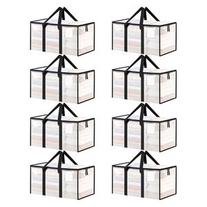 Transparent <b>Extra</b> <b>Large</b> Moving <b>Bags</b> Heavy Duty Storage <b>Bags</b> with Zipper Handles - Product Image 1