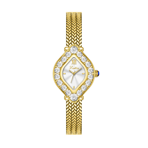 Montre pour <span class=keywords><strong>femme</strong></span> Scottie 9826, nouvelle montre de luxe haut de gamme vintage en or, boîtier carré, boucle Hardlex, mouvement à quartz japonais Miyota, étanche 3BAR - Product Image 1