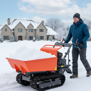 Mini volquete sobre orugas multifuncional con orugas de 10 toneladas portador de orugas de carga automática mini vehículo agrícola volquete sobre orugas - Product Image 6