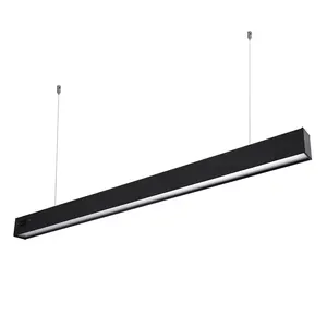 Lâmpada pendente ajustável CCT ajustável para escritório, 4 pés, 8 pés, 1200 mm, 2400 mm, 60 W, 120 W, LED, luz linear para loja