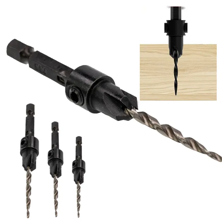 ดอกสว่าน BMV-111ไม้ขนาด1/4 "HEX TCT Countersink Drill สำหรับการทำงานโลหะ