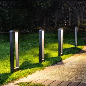 Diseño de moda al aire libre impermeable farola poste de aluminio de alta calidad Led césped Luz Jardín poste de luz