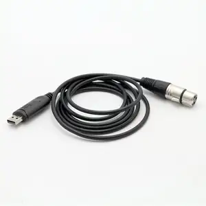 Custom adapter USB male RS485 to XLR plug 3PIN female serial cable