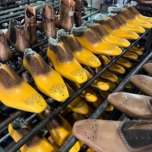 Scarpe Eleganti <span class=keywords><strong>da</strong></span> <span class=keywords><strong>Uomo</strong></span> in Vera Pelle Marrone/Nera con Lacci, <span class=keywords><strong>Calzature</strong></span> Formali per Matrimoni e Ufficio con Punta Affusolata e Doppia Fibbia - Product Image 5